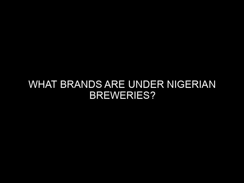 What Brands are Under Nigerian Breweries?